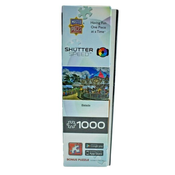 Master Pieces Shutter Speed Joyride Carousel 1000 pc Jigsaw Puzzle Complete - Picture 5 of 9